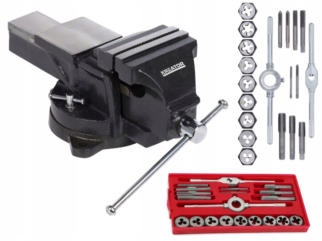 IMADŁO ŚLUSARSKIE ŻELIWNE 150MM GWINTOWNIKI M3-M12