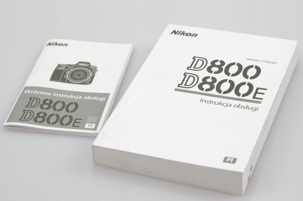 Instrukcja obsługi + skrócona Nikon D800 D800E
