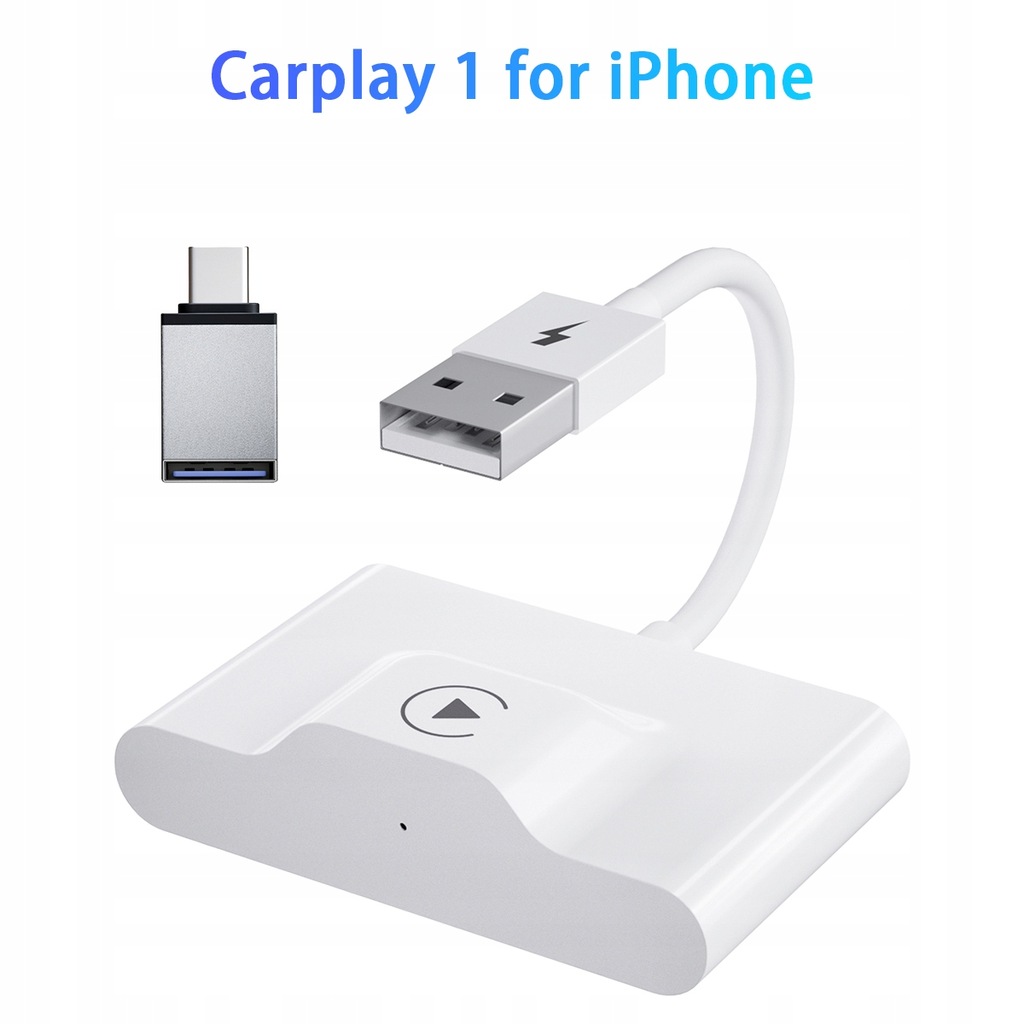 Wireless iPhone CarPlay Adapter 2023 Fastest biały