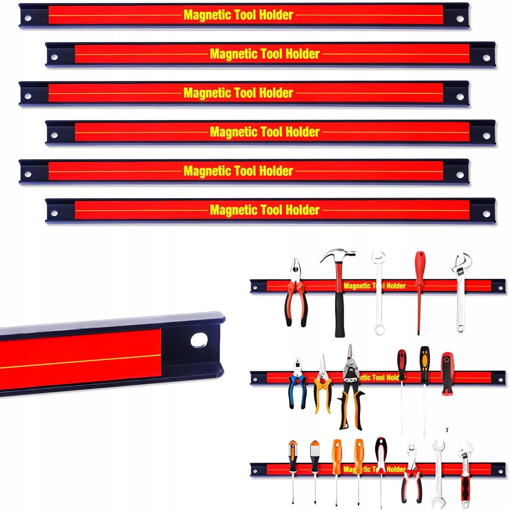 LISTWA MAGNETYCZNA LISTWY MAGNETYCZNE NA NARZĘDZIA 6 SZTUK DŁUGOŚĆ 4+ EBOOK
