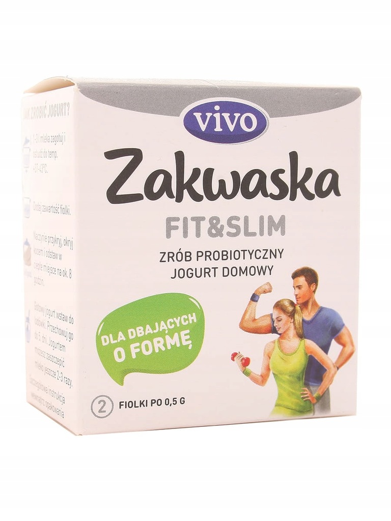 Zakwaska Fit&Slim żywe kultury bakterii Vivo 2x0,5g