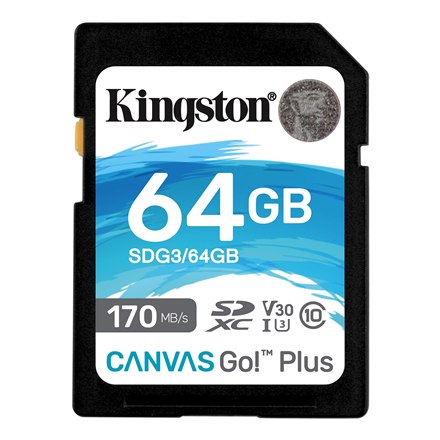 Kingston Canvas Go! Plus 64 GB, SD, Flash memory c