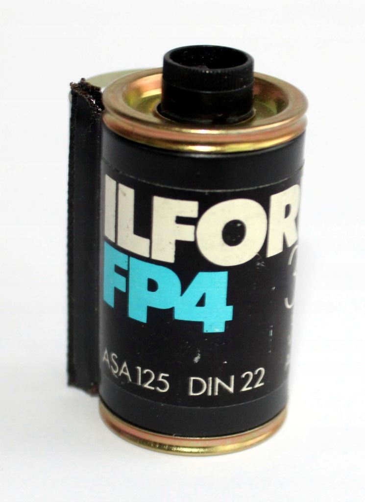 FILM ILFORD FP4 kaseta czarna z niebieskim ISO 125 / 36