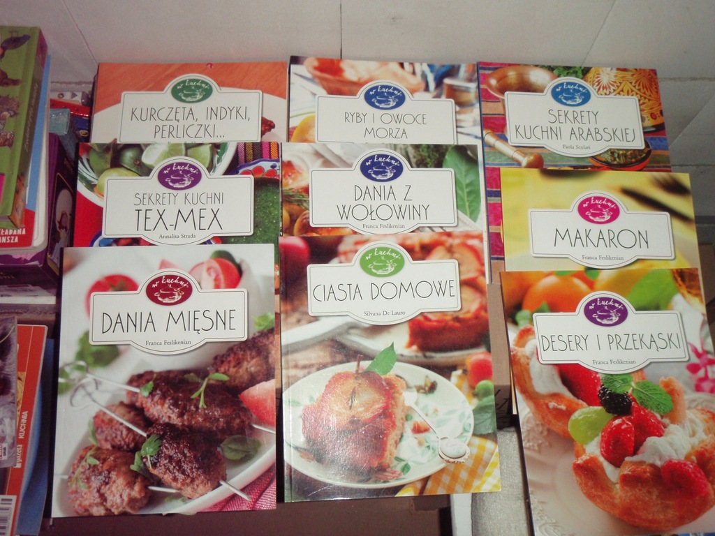 W KUCHNI seria książek kulinarnych - zestaw 9 książek - zobacz tytuły
