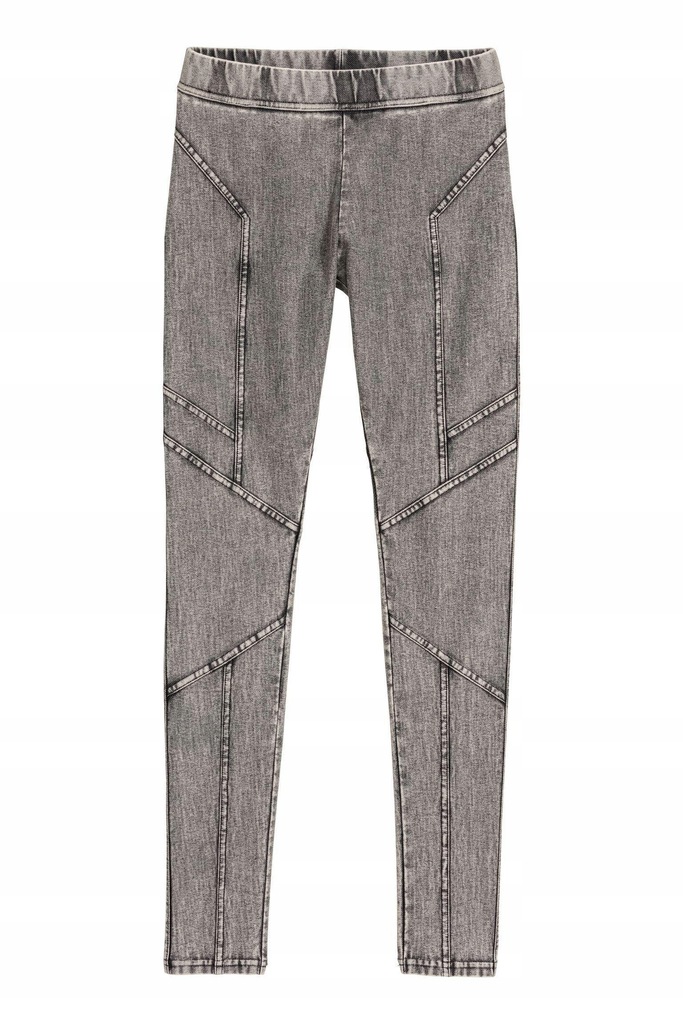 06P161 H&M__MJ9 LEGGINSY IMITACJA JEANSU__M