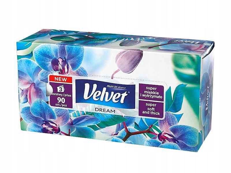Velvet Chusteczki higieniczne DREAM, 3-warstwowe,
