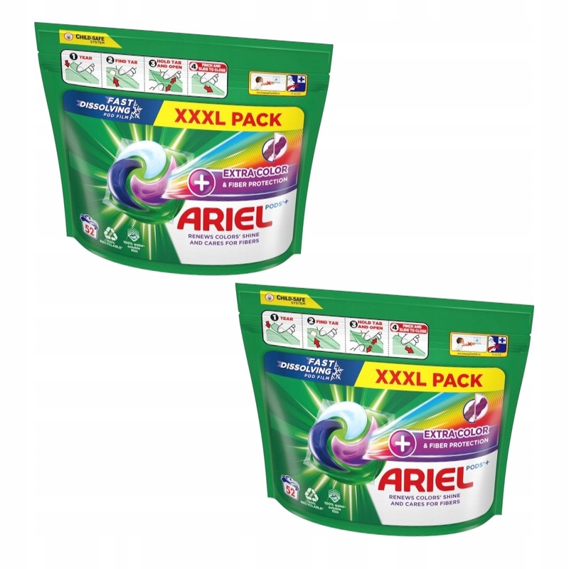 2x Kapsułki do prania ARIEL All-in-1 PODS do koloru 52 szt