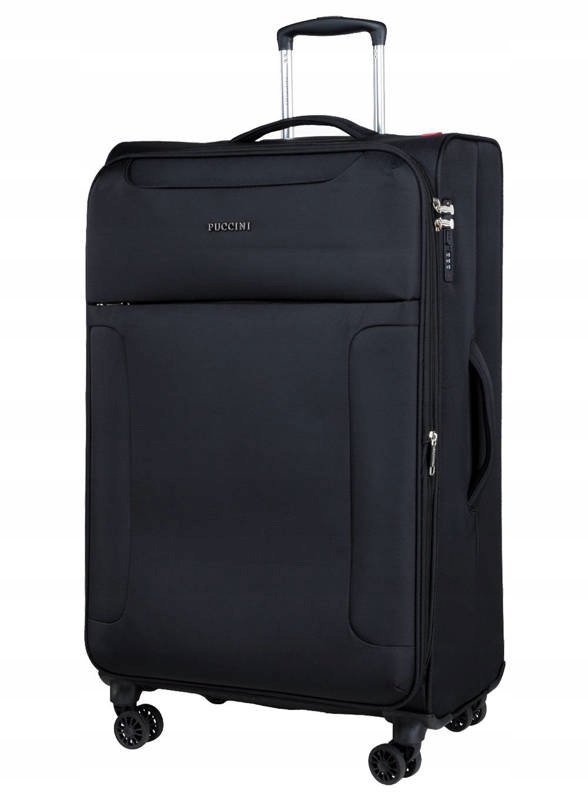 Duża walizka PUCCINI EM50950A 1 miękka czarna