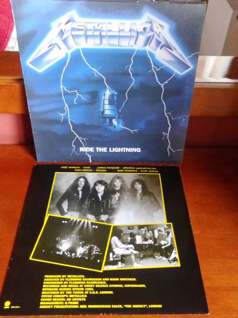 METALLICA - Ride The Lightning, Vertigo EX,