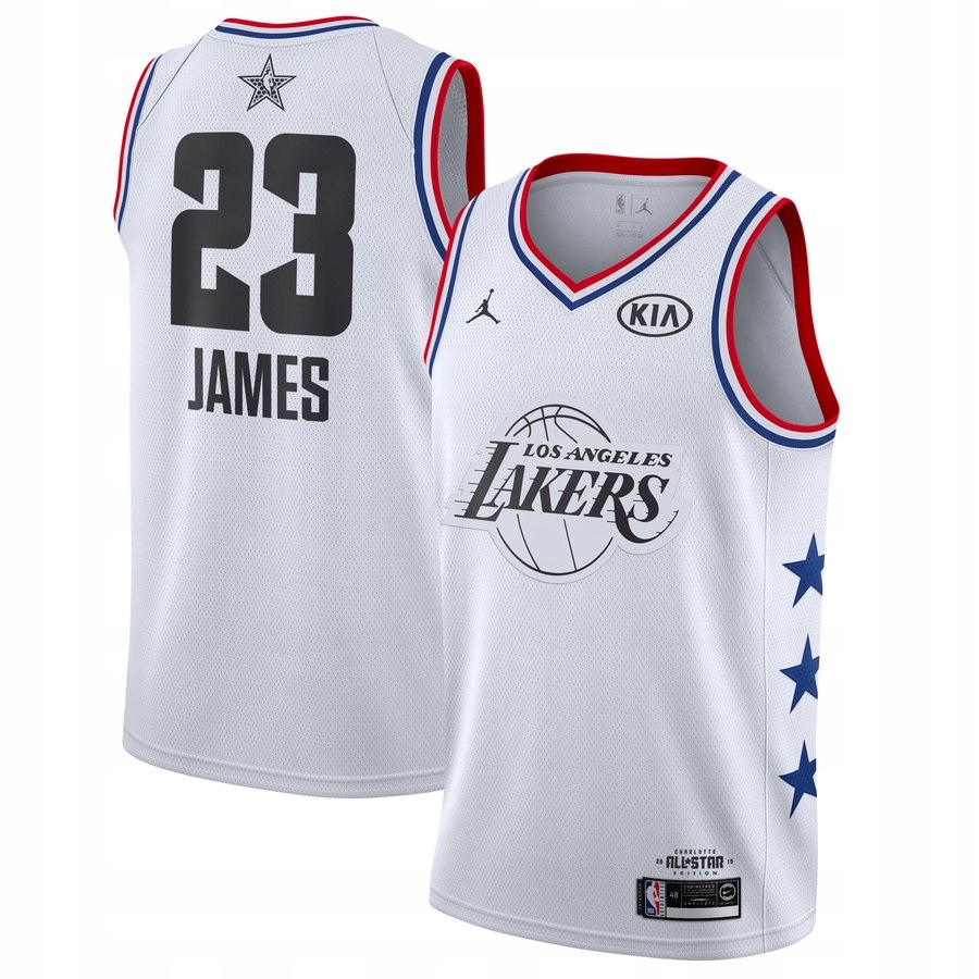 Nike Jersey NBA All-Star LAKERS JAMES #23 white