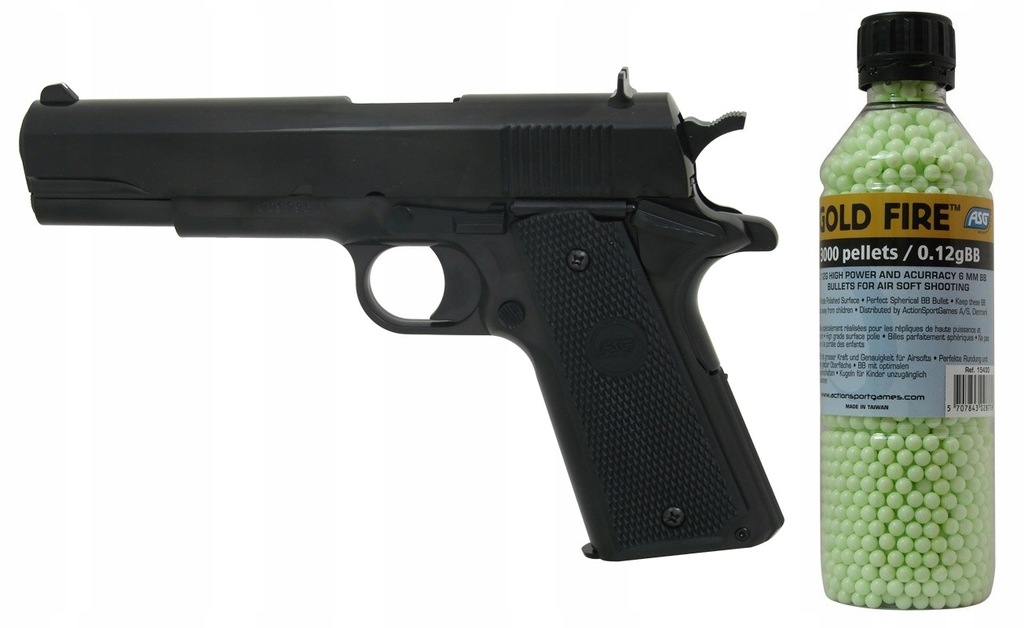 Pistolet ASG STI M1911 Classic ZESTAW KULKI