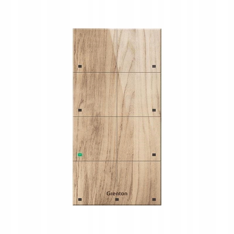 Grenton Panel dotykowy/ 8 pól dotykowych/ TF-Bus/ jasny drewniany front