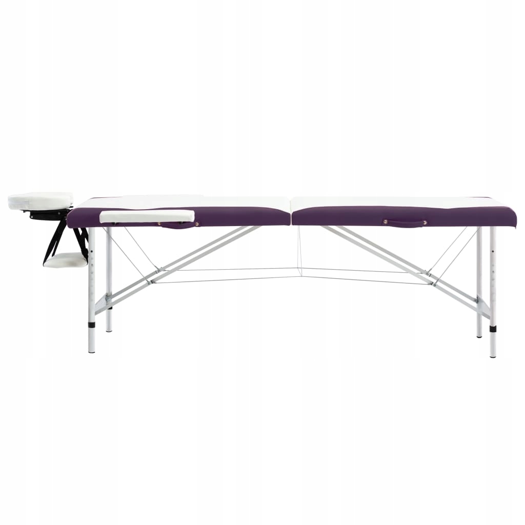 Stół składany do masażu aluminium Vidaxl biały