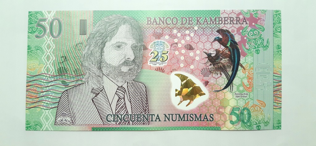 Banknot Kamberra 50 Numismas 2013 rok