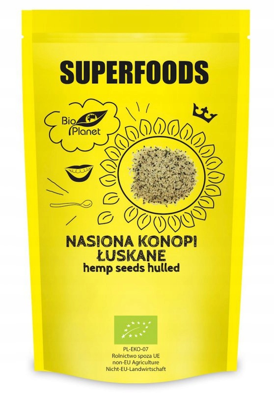 NASIONA KONOPI ŁUSKANE BIO 200 g - BIO PLANET