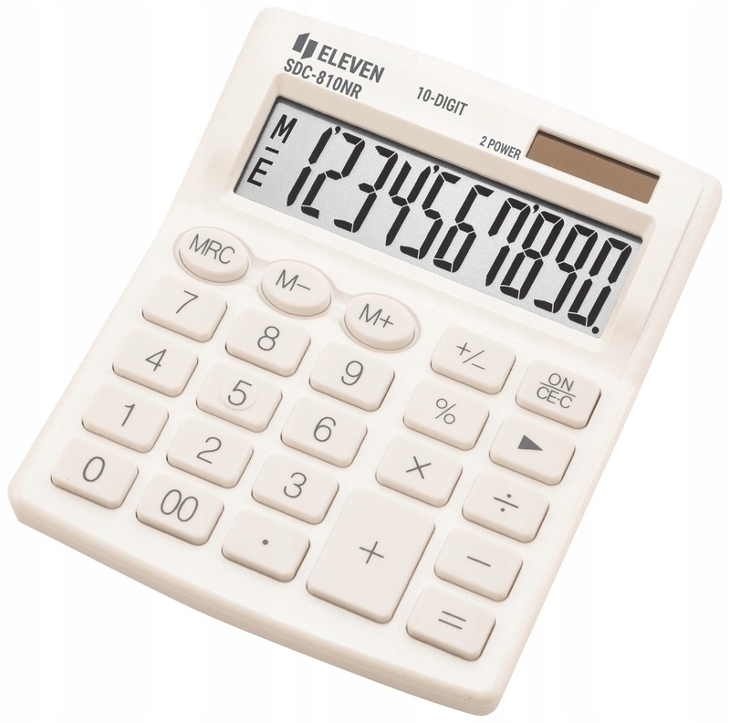 Kalkulator biurowy SDC810NRWHE - biały, Eleven