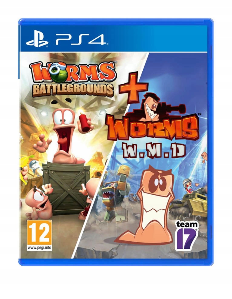 Zestaw Worms Battlegrounds + Worms W.M.D PS4