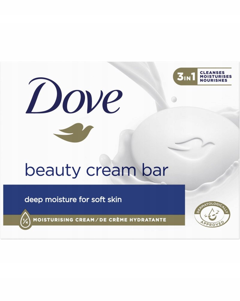 Dove Mydło w kostce Beauty Cream 90g Kremowe