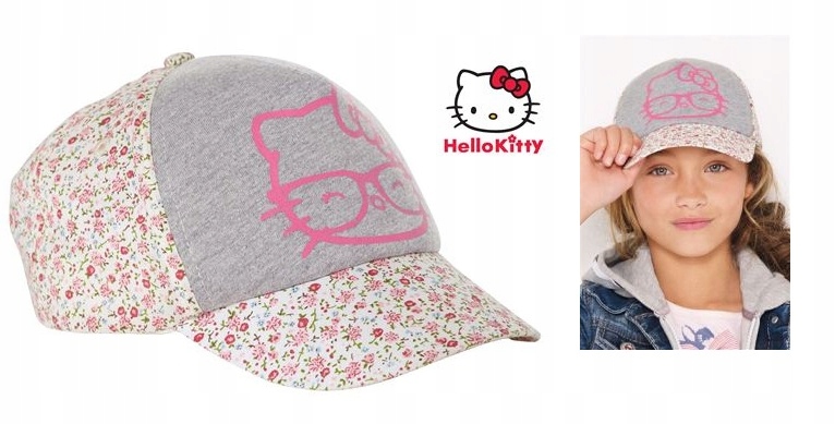 *NEXT* Śliczna czapeczka hello kitty daszek 3-6