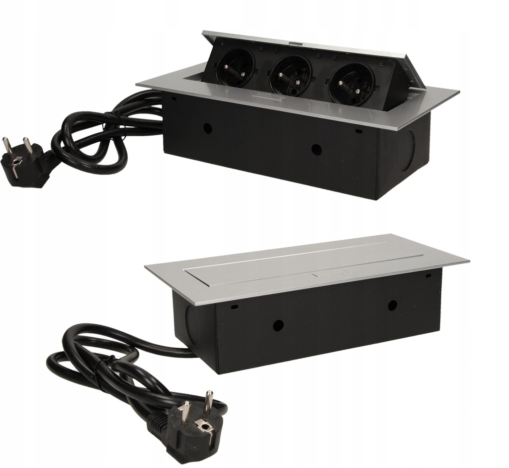 Gniazda Blatowe Wpuszczane Chowane w Blat Rant 2mm