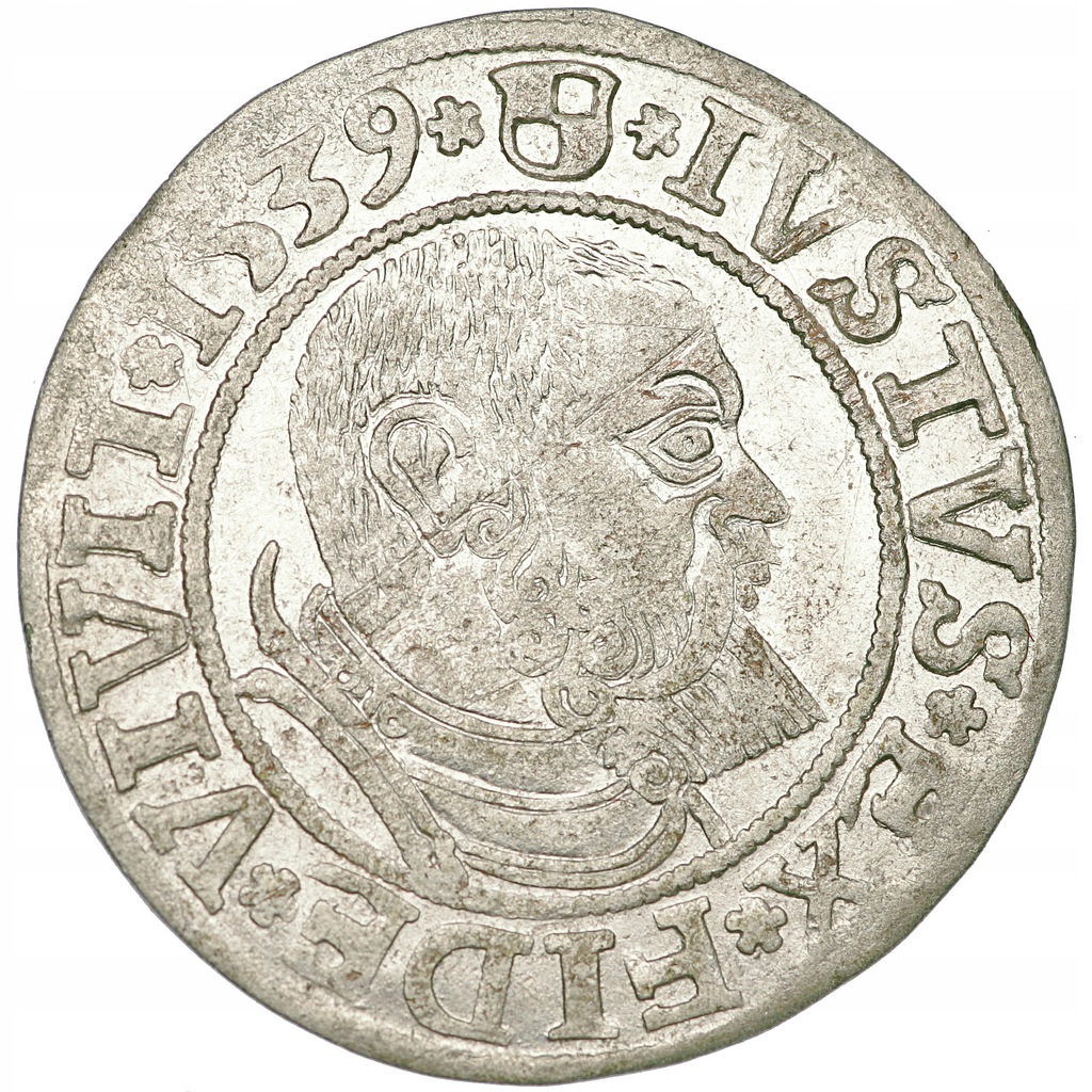 Albrecht Hohenzollern, grosz 1539, Królewiec, bardzo ładny!