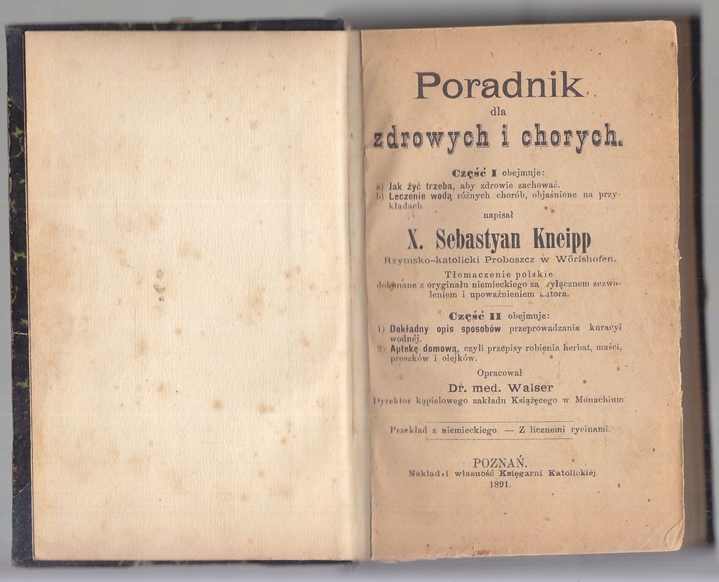 Kneipp Poradnik dla zdrowychi i chorych 1891