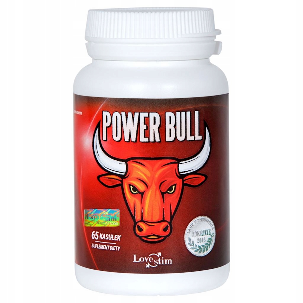 Power Bull 65kaps wzmacnia Testosteron i Erekcję