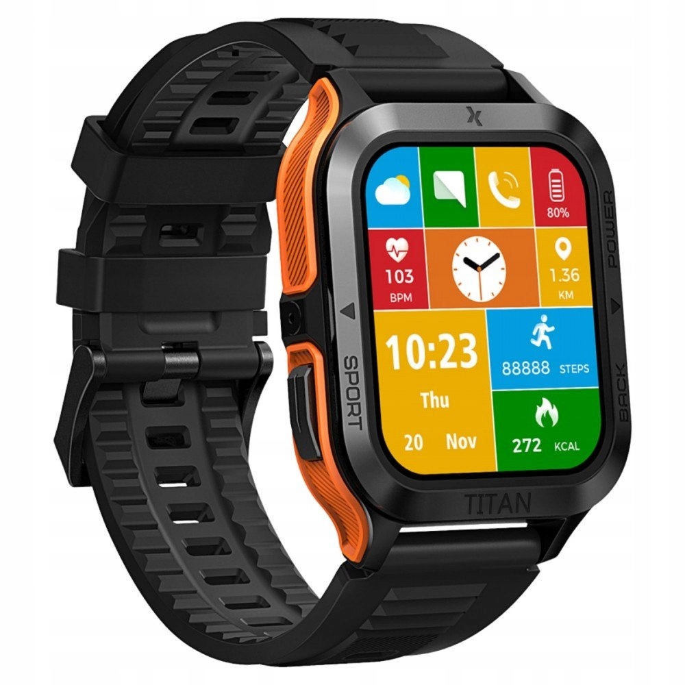 Smartwatch Fit FW67 Titan Pro Orange Maxcom
