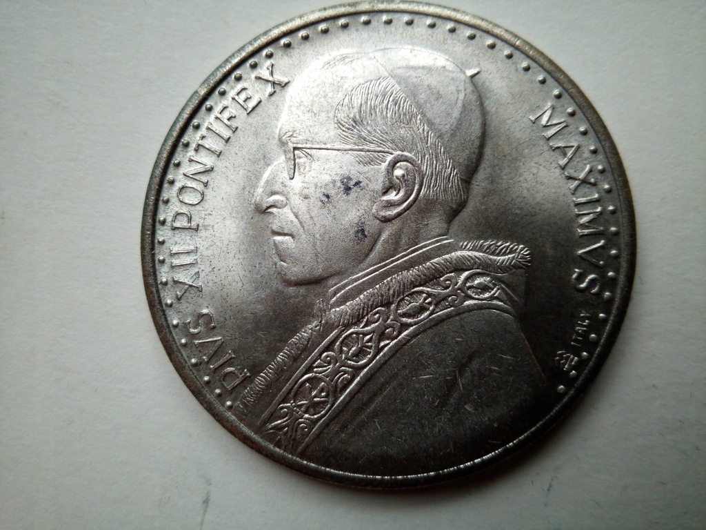 MEDAL VATICAN PIUS XII PONTIFEX MAXIMUS ITALY ROMA