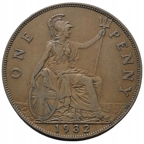 66889. Wielka Brytania, 1 pens, 1932r.