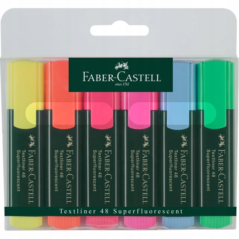 189L676 ZAKREŚLACZ 48 6 KOL. W ETUI PLASTIKOWYM