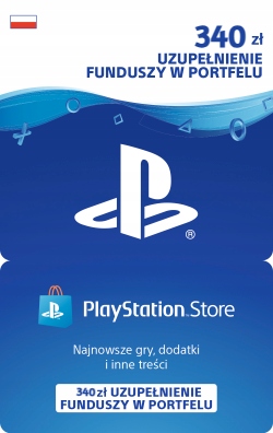 Doładowanie Sony PlayStation Network 340 zł | Kod | Klucz | PS4 | PS5