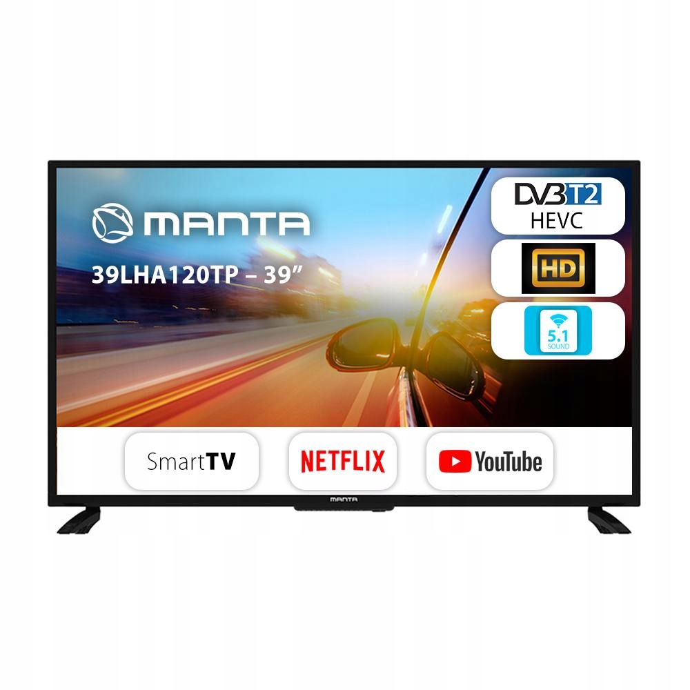 Telewizor Manta 39LHA120TP 39' LED HD Ready Smart TV DVB-T2