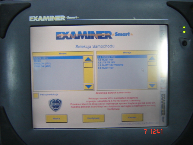 tester examiner fiat diagnostyczny alfa lancia