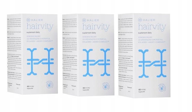 Halier Hairvity tabletki na wypadanie włosów 3x 60