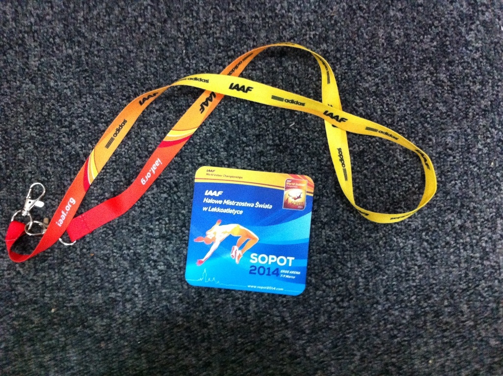 5. IAAF Sopot 2014 - smycz + magnes + opaska