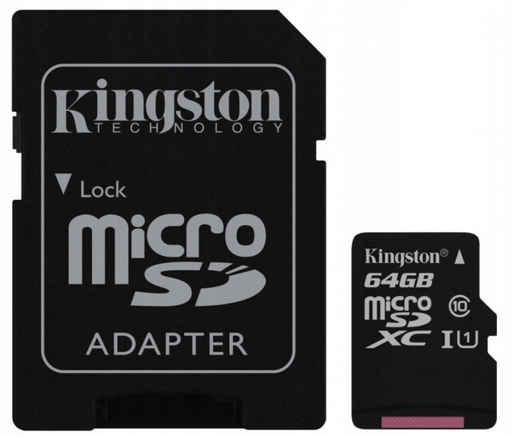 Купить КАРТА KINGSTON MICROSD 64 ГБ MICRO CL10 SD-АДАПТЕР: отзывы, фото, характеристики в интерне-магазине Aredi.ru