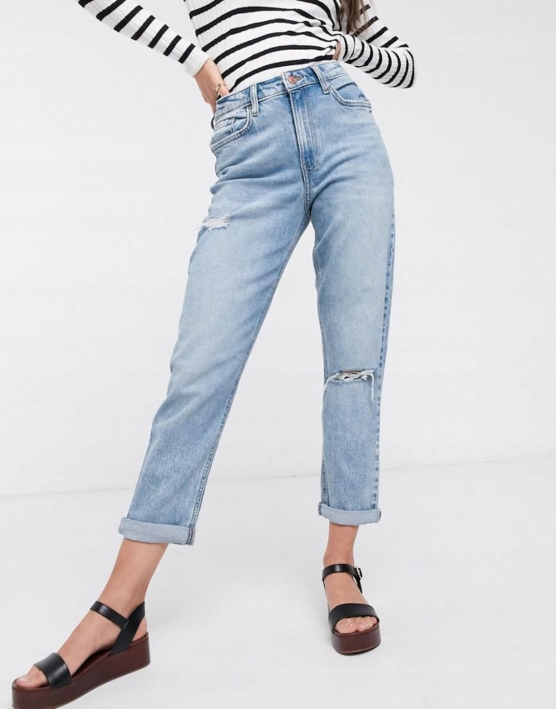 27W024 NEW LOOK__NW8 SPODNIE MOM JEANS__XL