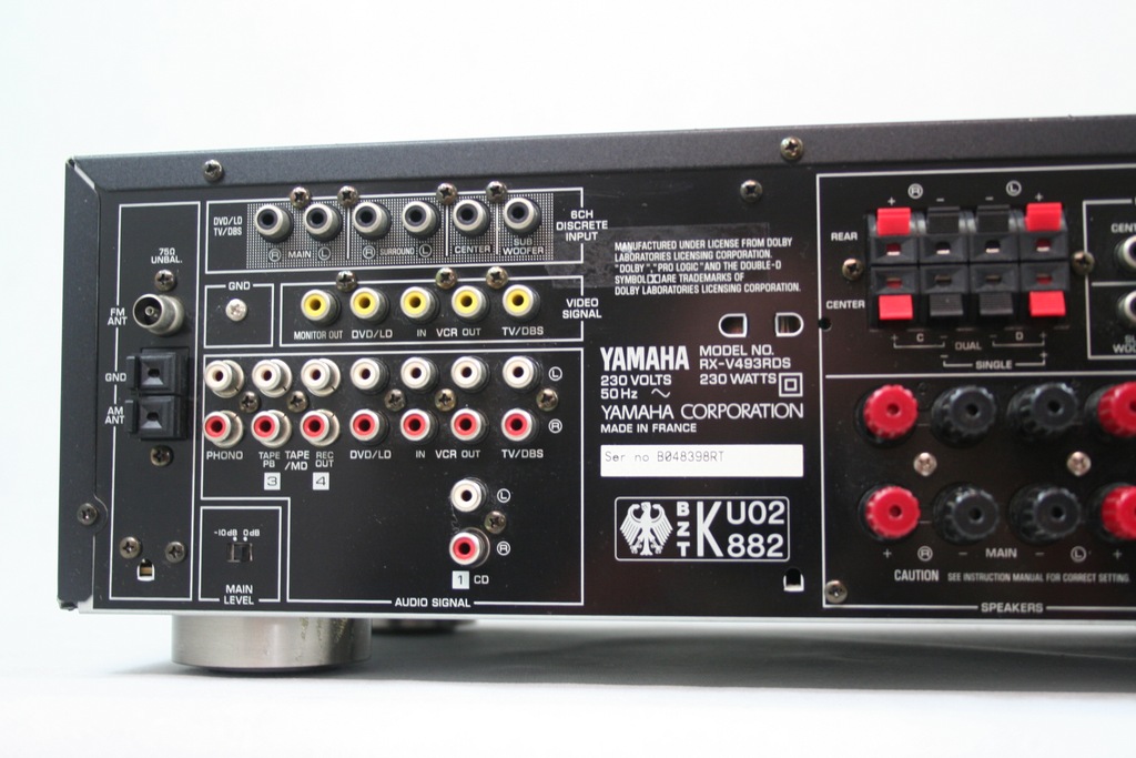 Купить Ресивер YAMAHA RX-V493RDS |Prologic|PILOT|: отзывы, фото и ...