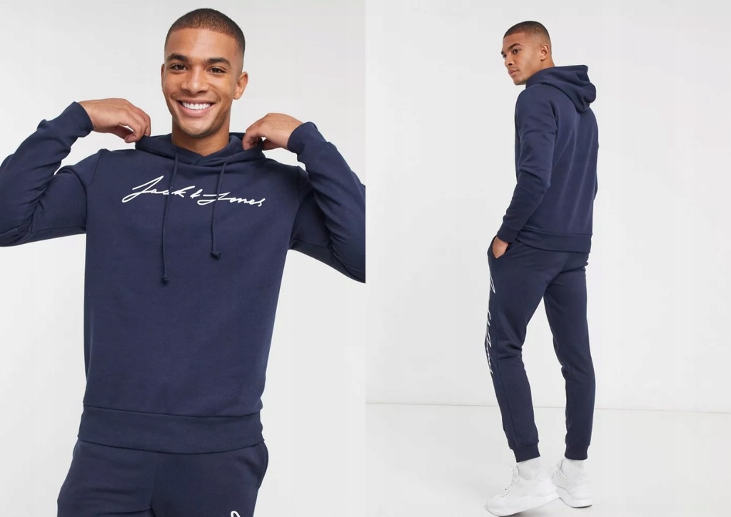 JACK & JONES KLASYCZNA BLUZA Z LOGO S