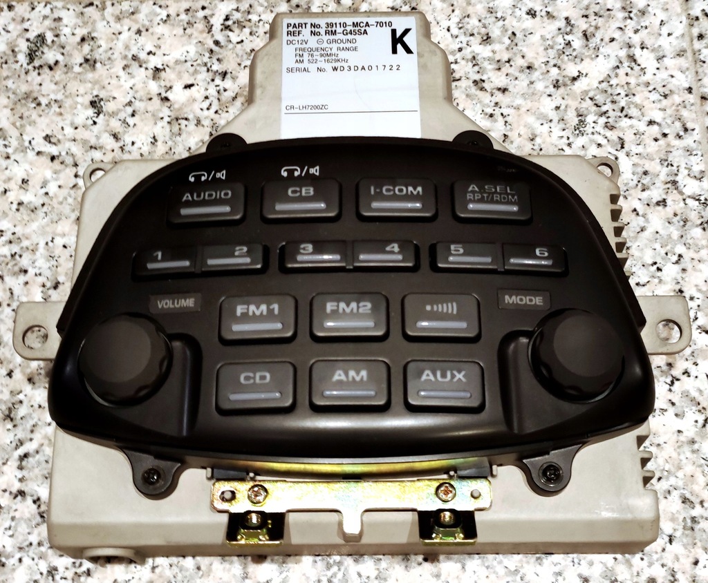 Radio Honda Goldwing 1800 GL1800 13453793462 oficjalne archiwum Allegro