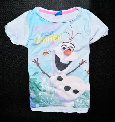 5737-14 KRAINA LODU OLAF d#k T-SHIRT PRINT r.116CM