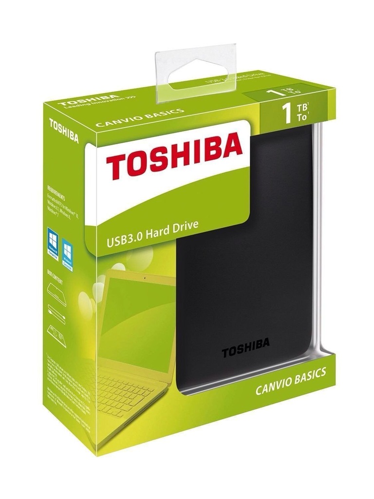 Купить ВНЕШНИЙ ДИСК TOSHIBA CANVIO BASICS 1 ТБ: отзывы, фото, характеристики в интерне-магазине Aredi.ru