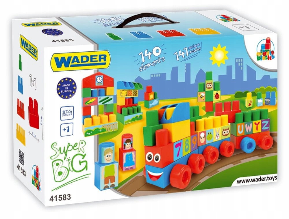 Wader Klocki Middle Blocks Zestaw Super Big 41583