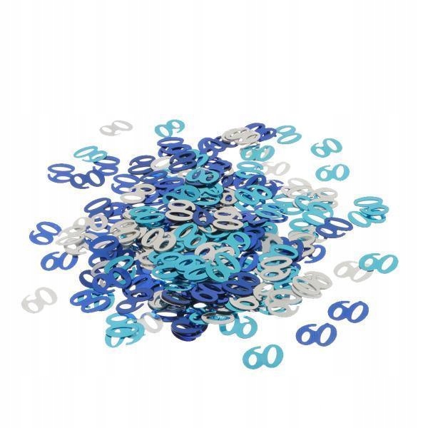 60th Confetti Table Confetti Party confetti 4 Pcs