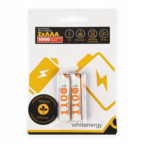 Whitenergy Akumulator|2xAAA 1100mAh Ni-MH