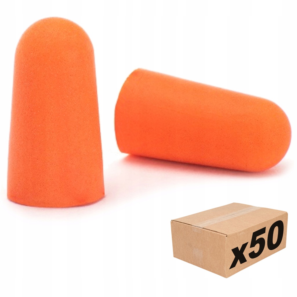 ZATYCZKI STOPERY DO USZU PIANKOWE WKŁADKI BHP 50 PAR