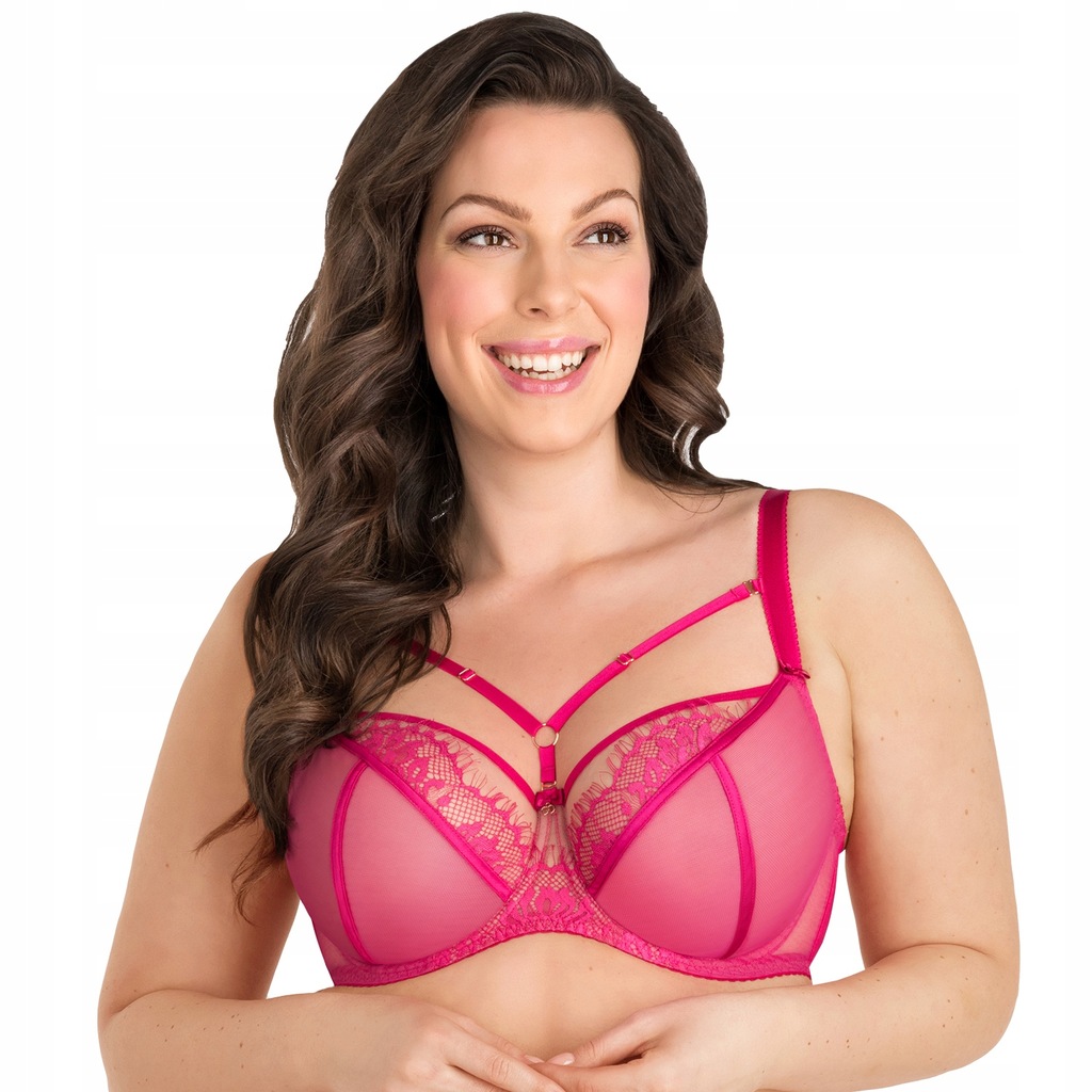 Gorsenia K496 Paradise Biustonosz SOFT amarant rożowy 100D