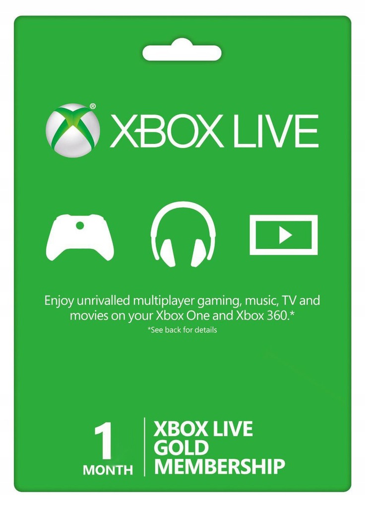 XBOX LIVE GOLD 1 MIESIĄC