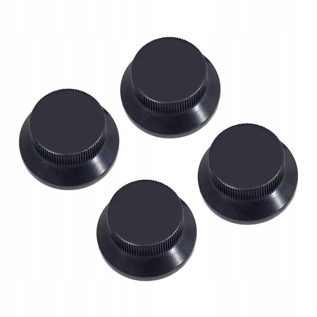 4x Guitar Knobs Dome Tone Knobs Iron Replacement Bass Control Knobs Black